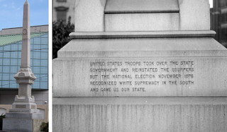 In New Orleans, the words “white supremacy” are inscribed on the Battle of Liberty Place monument, which commemorates a failed military coup by former Confederates in 1874. It is to be relocated.